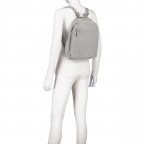 Rucksack Nappa, Farbe: schwarz, grau, Marke: Hausfelder Manufaktur, Abmessungen in cm: 26.5x35x10, Bild 5 von 6