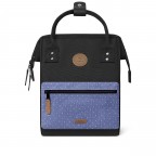Rucksack Adventurer Small mit zwei auswechselbaren Vortaschen, Farbe: schwarz, grün/oliv, gelb, beige, Marke: Cabaia, Abmessungen in cm: 23x32x13, Bild 2 von 10