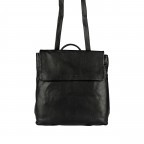 Rucksack / Umhängetasche Finja, Farbe: schwarz, cognac, Marke: Flanigan, Abmessungen in cm: 32x32x6.5, Bild 9 von 9