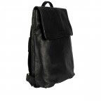Rucksack / Umhängetasche Finja, Farbe: schwarz, cognac, Marke: Flanigan, Abmessungen in cm: 32x32x6.5, Bild 2 von 9