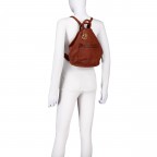 Rucksack Urban-Poets Xander UP-13340, Farbe: anthrazit, cognac, Marke: Harbour 2nd, Abmessungen in cm: 22x28x10.5, Bild 4 von 5