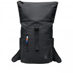 Rucksack Rolltop Easy Small Monochrome, Farbe: schwarz, blau/petrol, rot/weinrot, Marke: Got Bag, Abmessungen in cm: 27x40x13, Bild 7 von 10