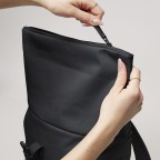 Rucksack Rolltop Easy Small Monochrome, Farbe: schwarz, blau/petrol, rot/weinrot, Marke: Got Bag, Abmessungen in cm: 27x40x13, Bild 8 von 10