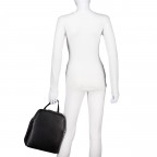 Rucksack, Farbe: schwarz, beige, Marke: Hausfelder Manufaktur, Abmessungen in cm: 26x29x15, Bild 5 von 7