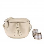 Gürteltasche Silberbeschlag, Farbe: taupe/khaki, beige, weiß, Marke: Hausfelder Manufaktur, Abmessungen in cm: 22x19x9, Bild 1 von 7