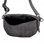 Gürteltasche / Umhängetasche Velours, Farbe: grau, braun, taupe/khaki, grün/oliv, beige, Marke: Hausfelder Manufaktur, Abmessungen in cm: 24x14x8, Bild 6 von 6