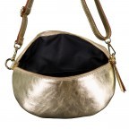 Gürteltasche / Umhängetasche Laminato mit Goldfittings, Farbe: metallic, Marke: Hausfelder Manufaktur, Abmessungen in cm: 24x14x8, Bild 6 von 6