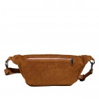 Gürteltasche / Umhängetasche Velours mit Silberfittings, Farbe: braun, beige, Marke: Hausfelder Manufaktur, Abmessungen in cm: 37x17x12, Bild 3 von 7