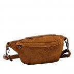 Gürteltasche / Umhängetasche Velours mit Silberfittings, Farbe: braun, beige, Marke: Hausfelder Manufaktur, Abmessungen in cm: 37x17x12, Bild 2 von 7