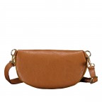Gürteltasche Velours mit Goldfittings, Farbe: braun, beige, Marke: Hausfelder Manufaktur, Abmessungen in cm: 24x14x8, Bild 3 von 6