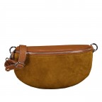 Gürteltasche Velours mit Silberfittings, Farbe: grau, braun, taupe/khaki, grün/oliv, beige, Marke: Hausfelder Manufaktur, Abmessungen in cm: 24x14x8, Bild 1 von 6