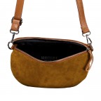 Gürteltasche Velours mit Silberfittings, Farbe: grau, braun, taupe/khaki, grün/oliv, beige, Marke: Hausfelder Manufaktur, Abmessungen in cm: 24x14x8, Bild 6 von 6