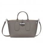 Handtasche Roseau Handtasche M Grau, Farbe: grau, Marke: Longchamp, EAN: 3597922090129, Abmessungen in cm: 30x23.5x12, Bild 2 von 6