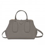 Handtasche Roseau Handtasche M Grau, Farbe: grau, Marke: Longchamp, EAN: 3597922090129, Abmessungen in cm: 30x23.5x12, Bild 4 von 6