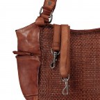 Handtasche Soft-Weaving Milva B3.0055 Dark Ash, Farbe: anthrazit, Marke: Harbour 2nd, EAN: 4046478045682, Abmessungen in cm: 30x28x13, Bild 9 von 9