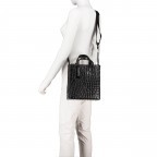 Tasche Paper Bag Tote S Kroko Vintage Linen, Farbe: beige, Marke: Liebeskind Berlin, EAN: 4064657323703, Abmessungen in cm: 22x25x12, Bild 6 von 8
