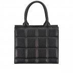 Handtasche Schwarz, Farbe: schwarz, Marke: Hausfelder Manufaktur, EAN: 4065646006386, Abmessungen in cm: 25x21x9, Bild 3 von 7