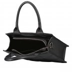 Handtasche Schwarz, Farbe: schwarz, Marke: Hausfelder Manufaktur, EAN: 4065646006386, Abmessungen in cm: 25x21x9, Bild 7 von 7