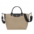 Handtasche Le Pliage Energy Handtasche M, Farbe: schwarz, blau/petrol, braun, Marke: Longchamp, Abmessungen in cm: 32x28x17, Bild 1 von 6