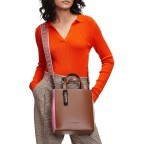 Handtasche Paper Bag Tote S Mocca Cream, Farbe: cognac, Marke: Liebeskind Berlin, EAN: 4064657448581, Abmessungen in cm: 22x25x12, Bild 3 von 5
