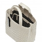 Tasche Paper Bag Waxy Kroko S Pale Moon, Farbe: beige, Marke: Liebeskind Berlin, EAN: 4064657448666, Abmessungen in cm: 22x25x11.5, Bild 4 von 5