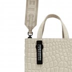 Tasche Paper Bag Waxy Kroko S Pale Moon, Farbe: beige, Marke: Liebeskind Berlin, EAN: 4064657448666, Abmessungen in cm: 22x25x11.5, Bild 5 von 5