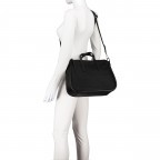 Handtasche Bivio Handbag Inga MHZ Black, Farbe: schwarz, Marke: Bogner, EAN: 4048835064022, Abmessungen in cm: 35x26x14, Bild 6 von 8