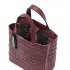 Tasche Paper Bag Waxy Kroko S Peony, Farbe: rot/weinrot, Marke: Liebeskind Berlin, EAN: 4064657031172, Abmessungen in cm: 23x25x11.5, Bild 4 von 5