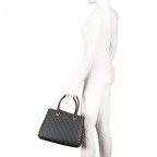 Handtasche Alexie Coal Logo, Farbe: anthrazit, Marke: Guess, EAN: 0190231624707, Abmessungen in cm: 29x23.5x11.5, Bild 3 von 6