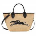 Handtasche Le Panier Pliage Handtasche S, Farbe: schwarz, cognac, taupe/khaki, weiß, Marke: Longchamp, Abmessungen in cm: 21x20x14, Bild 1 von 4