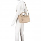 Handtasche Debby 13604, Farbe: schwarz, taupe/khaki, beige, weiß, Marke: Suri Frey, Abmessungen in cm: 26x22x13.5, Bild 6 von 8