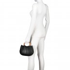 Handtasche Nivala Midi Black Silver, Farbe: schwarz, Marke: Seidenfelt, EAN: 4251817626358, Abmessungen in cm: 25x17x8, Bild 2 von 5
