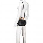 Handtasche Nivala Midi Black Silver, Farbe: schwarz, Marke: Seidenfelt, EAN: 4251817626358, Abmessungen in cm: 25x17x8, Bild 3 von 5