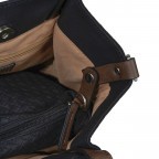Shopper Bag in Bag, Farbe: schwarz, blau/petrol, taupe/khaki, Marke: Flanigan, Abmessungen in cm: 29x26x8.5, Bild 10 von 10