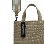 Handtasche Paper Bag Tote S Waxy Kroko Rock, Farbe: grau, Marke: Liebeskind Berlin, EAN: 4099593109814, Abmessungen in cm: 22x25x12, Bild 5 von 5