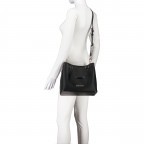 Handtasche Brixton, Farbe: schwarz, cognac, beige, weiß, Marke: Valentino Bags, Abmessungen in cm: 28x24x17, Bild 6 von 7