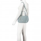 Handtasche Ginny 14194, Farbe: schwarz, blau/petrol, taupe/khaki, Marke: Suri Frey, Abmessungen in cm: 35x19x12, Bild 5 von 8