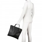 Handtasche mit zwei Schulterriemen Cioccolata, Farbe: braun, Marke: Hausfelder Manufaktur, EAN: 4065646019935, Abmessungen in cm: 35x32x1.5, Bild 4 von 7