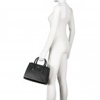 Handtasche Ivy M, Farbe: schwarz, beige, Marke: AIGNER, Abmessungen in cm: 27x21x12, Bild 3 von 5