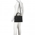 Handtasche Ivy M, Farbe: schwarz, beige, Marke: AIGNER, Abmessungen in cm: 27x21x12, Bild 4 von 5