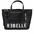 Handtasche Isobel, Farbe: schwarz, taupe/khaki, grün/oliv, rot/weinrot, flieder/lila, orange, Marke: Rebelle, Abmessungen in cm: 27x23x12, Bild 1 von 8