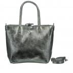 Handtasche Metallic, Farbe: anthrazit, metallic, Marke: Hausfelder Manufaktur, Abmessungen in cm: 23.5x23x8, Bild 1 von 7