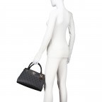 Handtasche Noelle, Farbe: anthrazit, cognac, Marke: Guess, Abmessungen in cm: 32x20x11.5, Bild 4 von 7