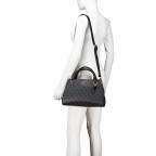 Handtasche Noelle, Farbe: anthrazit, cognac, Marke: Guess, Abmessungen in cm: 32x20x11.5, Bild 5 von 7