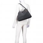 Shopper Sora, Farbe: anthrazit, cognac, Marke: Guess, Abmessungen in cm: 37.5x25x11.5, Bild 4 von 5