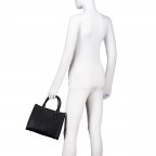 Handtasche Rised Relove Recycle, Farbe: schwarz, beige, Marke: Valentino Bags, Abmessungen in cm: 26.5x22.5x12.5, Bild 4 von 7