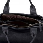 Handtasche Nappa, Farbe: schwarz, blau/petrol, Marke: Hausfelder Manufaktur, Abmessungen in cm: 28x21x12, Bild 7 von 7