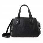Handtasche Grandma's Luxury Club Mrs. Peanut Brittle, Farbe: schwarz, blau/petrol, cognac, beige, Marke: Aunts & Uncles, Abmessungen in cm: 27.5x20x12.5, Bild 1 von 9