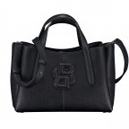 Handtasche Anett Tote Bag M, Farbe: schwarz, beige, Marke: BOSS, Abmessungen in cm: 30x20x14, Bild 1 von 7