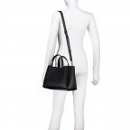Handtasche Anett Tote Bag M, Farbe: schwarz, beige, Marke: BOSS, Abmessungen in cm: 30x20x14, Bild 5 von 7